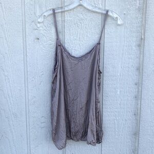 Bundle 3 for 50% off Deadstock 1980s-90s Warm Gray Italian Silk & Rayon Camisole